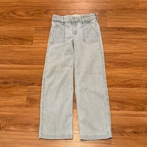 Abercrombie Kids Blue Striped Jeans size 11-12